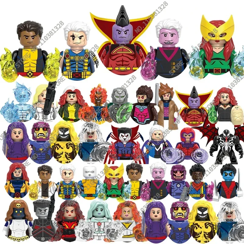 Marvel Legends Bricks For Toys Gifts GH0529-GH0536 New 2024 Mini Action Figures Children Building Blocks For Party Gift