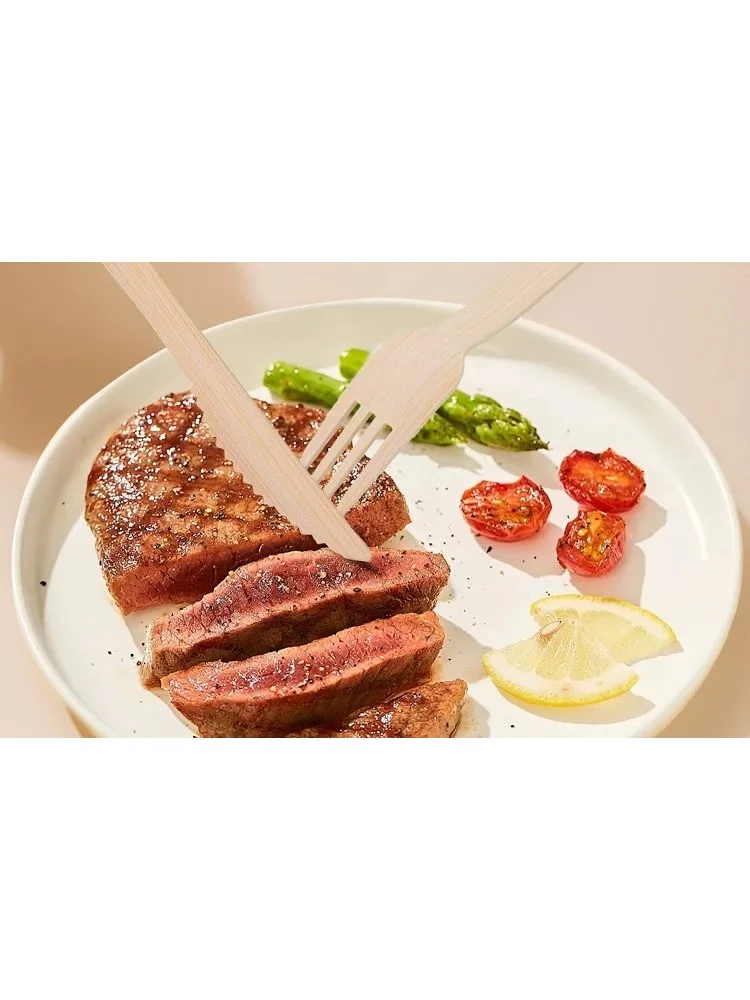 

Набор одноразовых биоразлагаемых бамбуковых столовых приборов (10/20 предметов) – идеально для домашних вечеринок и мероприятий на открытом воздухе