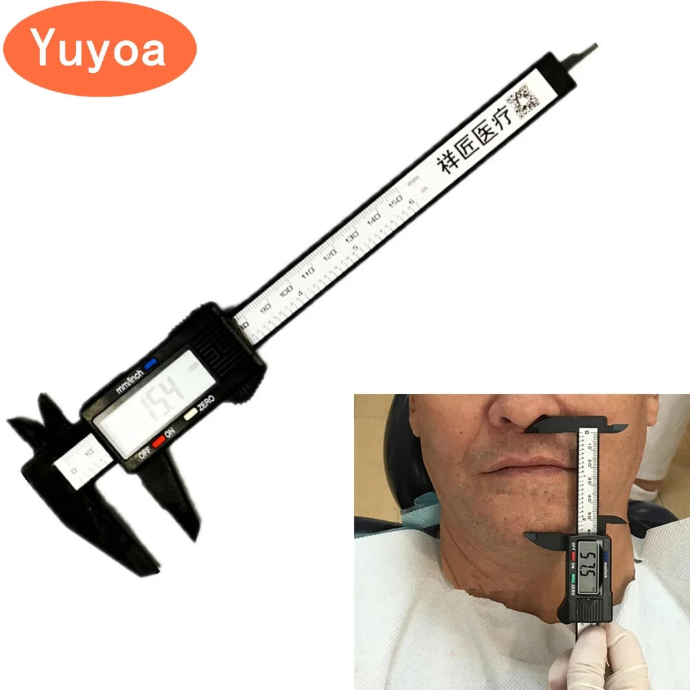 Dental Vernier Caliper for Measure Vertical Jaw Position Full Denture Digital Display Measuring Ruler Dentist Tools