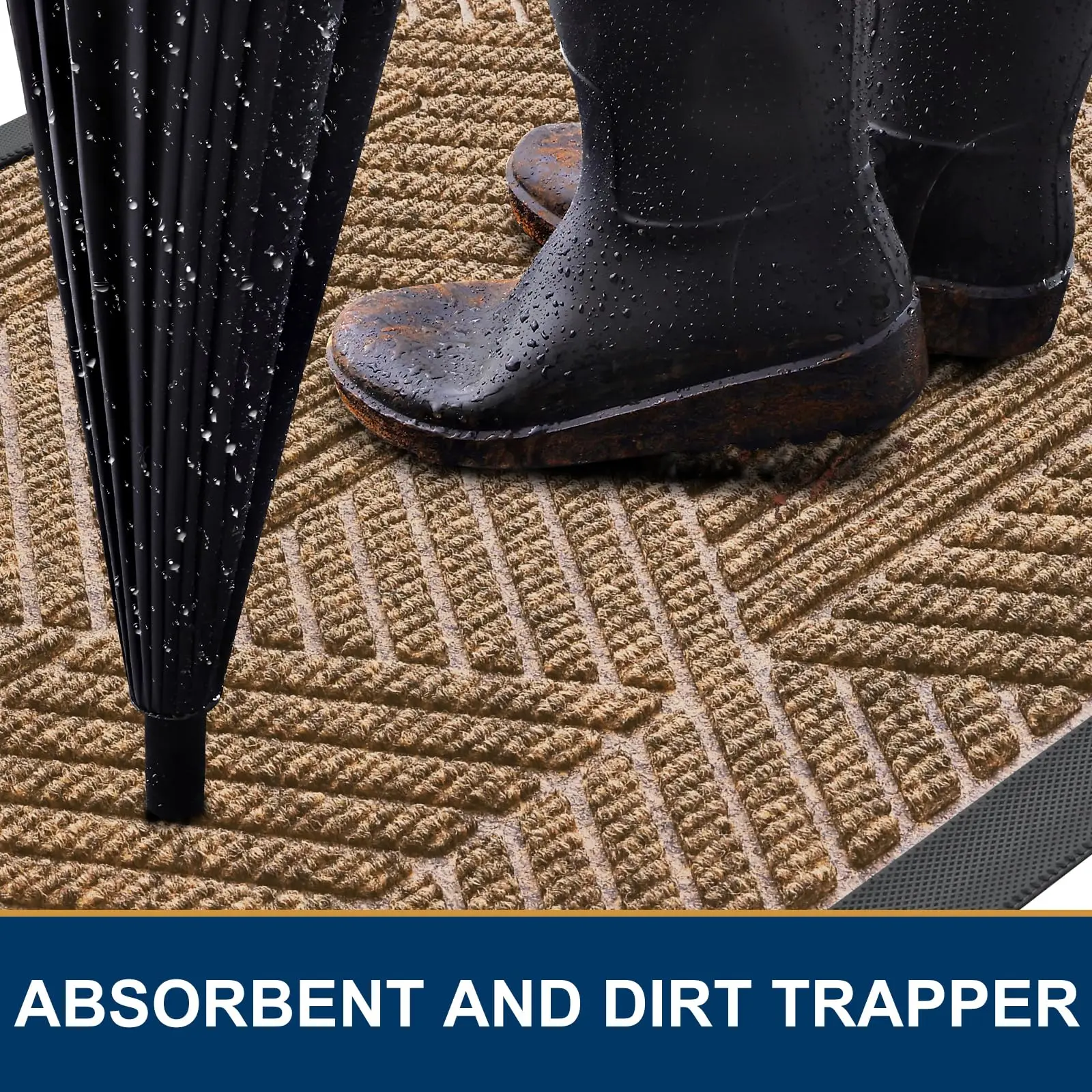 Kitinjoy ستوكات عدم الانزلاق حمام الحصير اضافية لينة ماصة حمام الحصير السجاد آلة قابل للغسل سريعة الجافة الحصير أفخم القدم الحصير