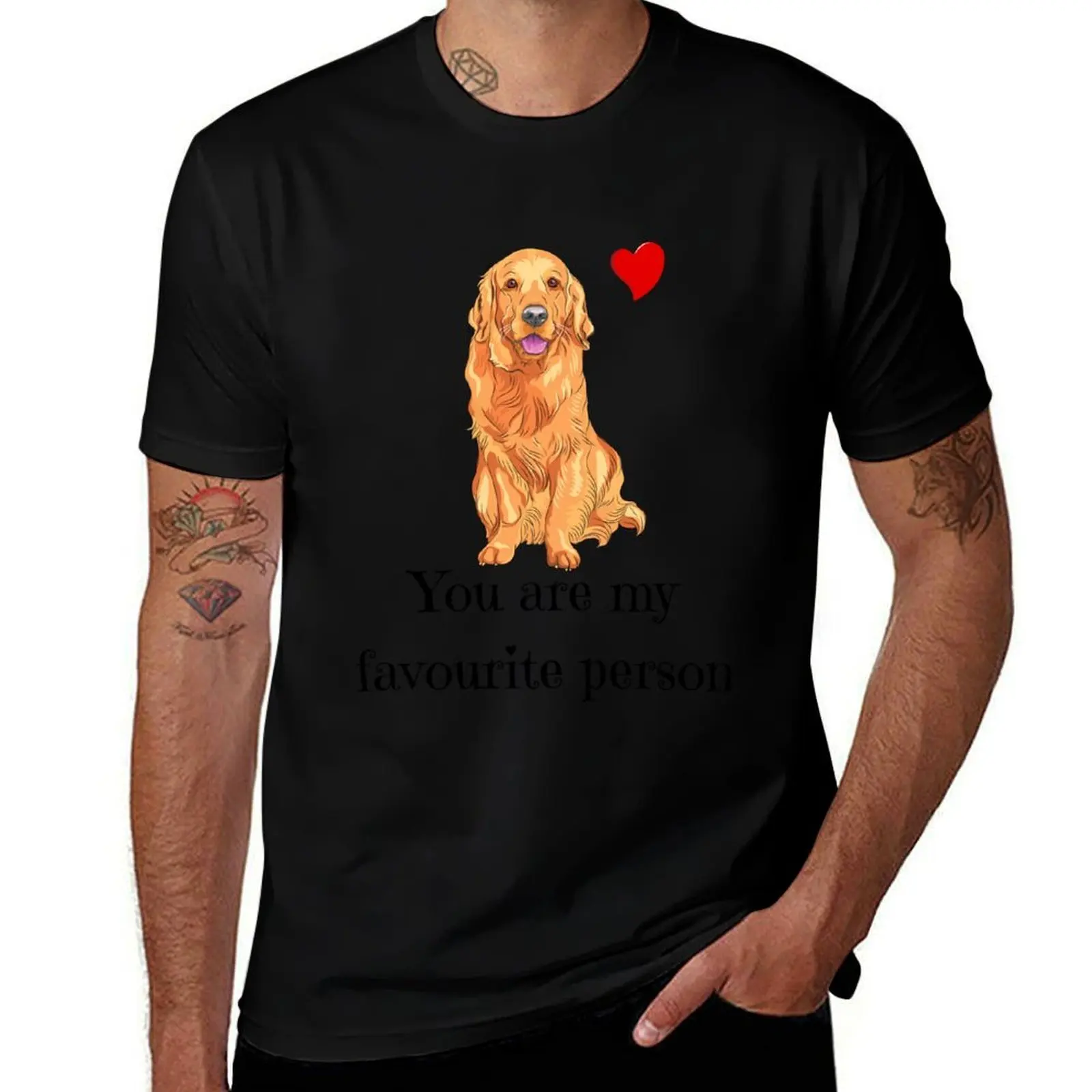 

golden retriever funny quote cartoon golden retriever T-Shirt man t shirt summer man t shirt heavy cotton T-Shirt