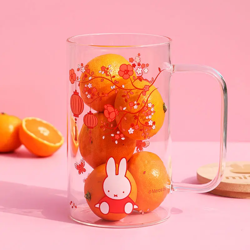 Kubek Kawaii MIffy Cartoon z nakrętką i słomką 1000 ml Kubek na wodę do użytku domowego o dużej pojemności Prezent świąteczny