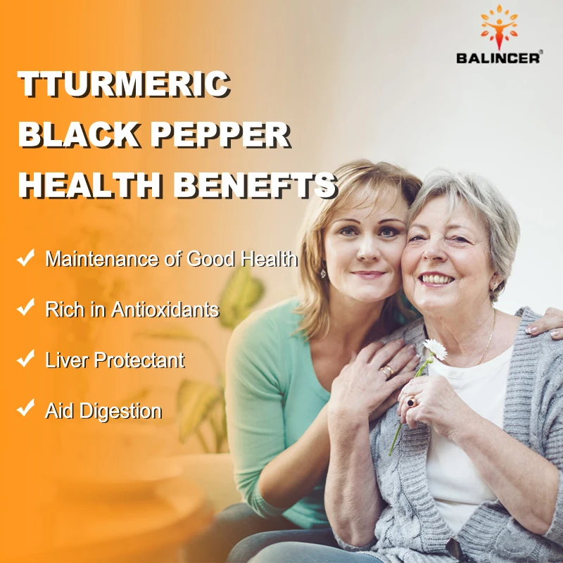 Organic turmeric capsules, fortified with organic black pepper, support joint comfort, immunity, and liver health