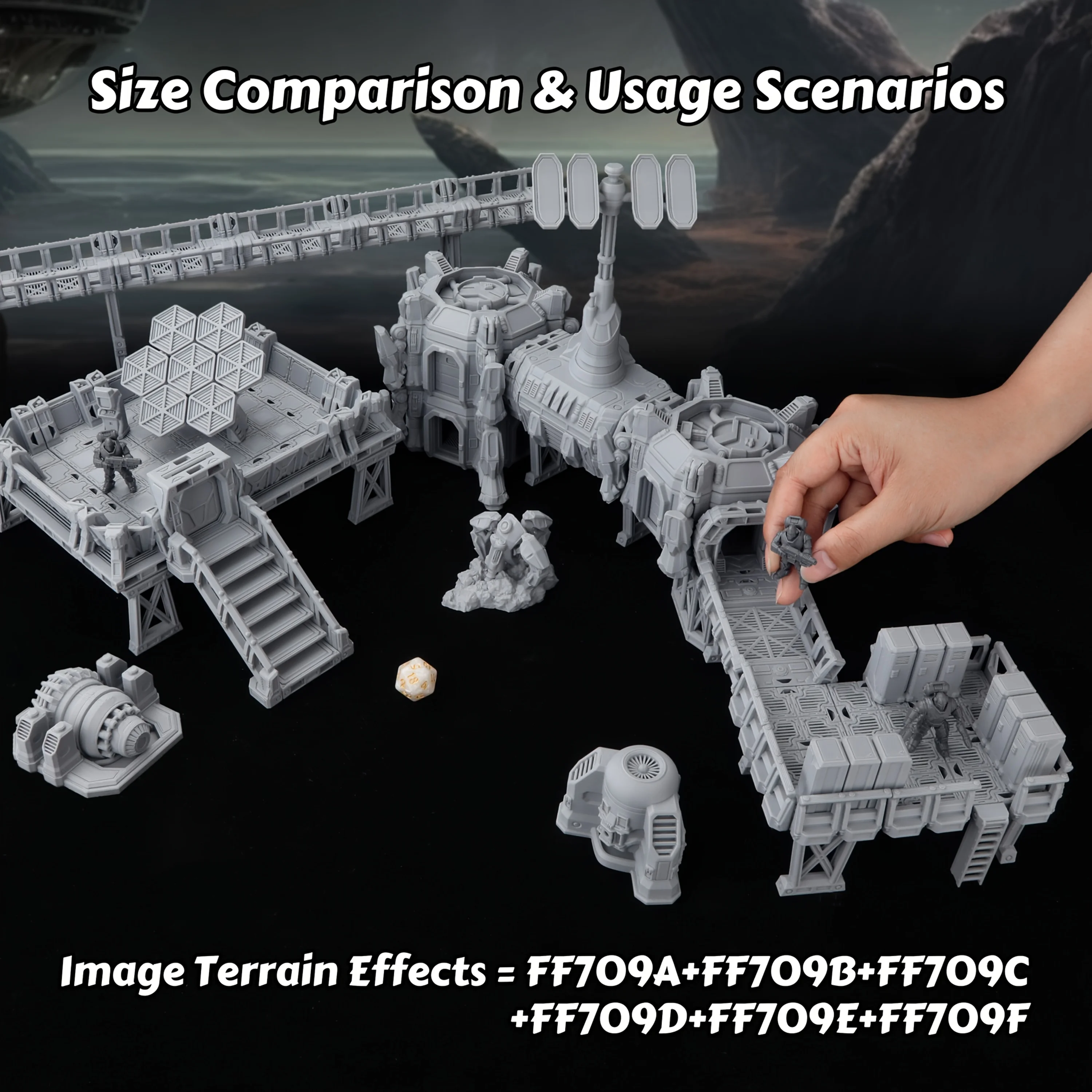 Epical Sci-Fi Terrain Set for  - Miniature Terrain Set ulasan dan harga