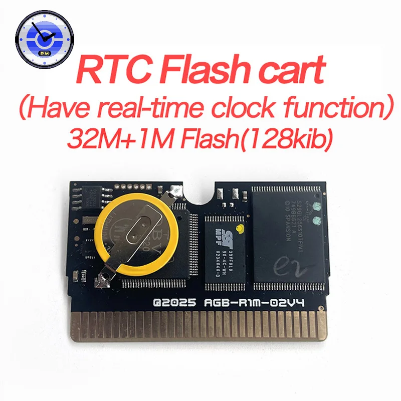 الولايات المتحدة الأمريكية نسخة RTC فلاش عربة الوقت الحقيقي ساعة البوكيمون لازاروس GBA لعبة خرطوشة بطاقة وحدة التحكم فيديو روم هاك الإنجليزية