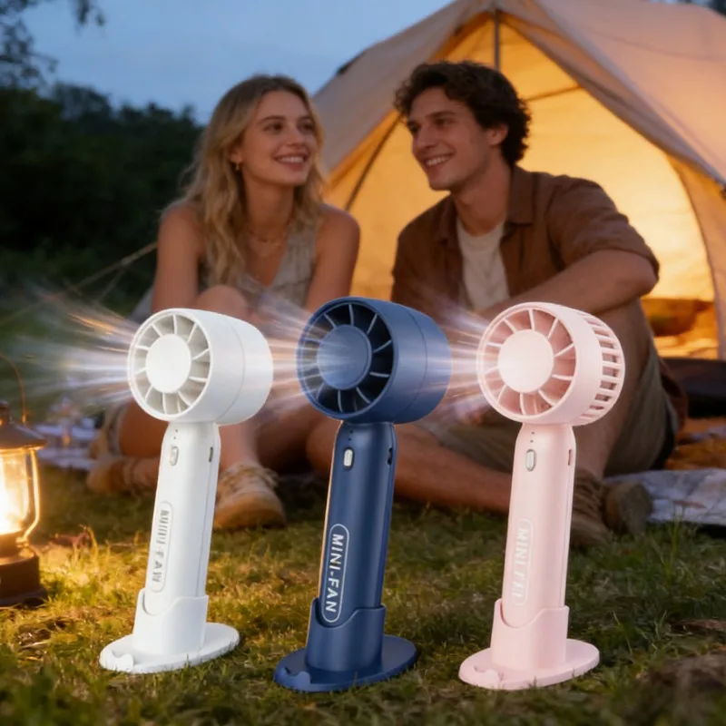 

3 Speed USB Mini Handheld Fan Portable Desktop Rechargeable for Student Dorm Office Home Outdoor Travel Cooling Essential