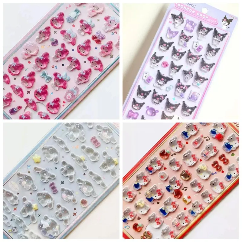 3D ملصق هلام اللعب الهاتف DIY كريستال ملصقات الزخرفية بطاقات عيد الميلاد ملصقات الزخرفية الهدايا