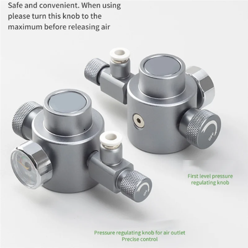 A05G-CO2 เครื่องกําเนิดไฟฟ้าแทรกวาล์วแม่เหล็กไฟฟ้า Bubble Gauge ถังปลาดิบวัสดุ Reaction CO2 ชุดเครื่องกําเนิดไฟฟ้า EU Plug