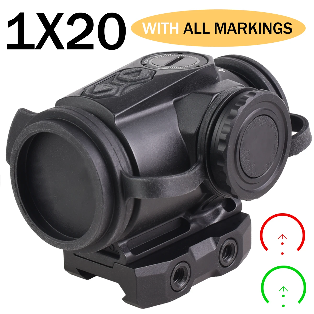 Original Sw***f*x 1X20 PRISM BRC/6 MOA Optic Red Dot Sight Compact Collimator scope with Shake Wake Motion Sensing and Markings