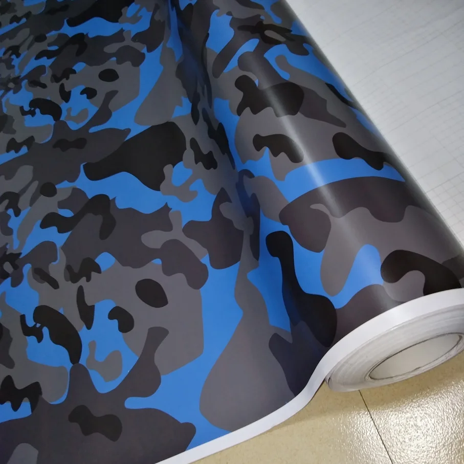 

10/20/30/40/50/58x152 см Стайлинг автомобиля маленькая текстура синий черный серый камуфляж автомобильная пленка авто камуфляжные виниловые наклейки