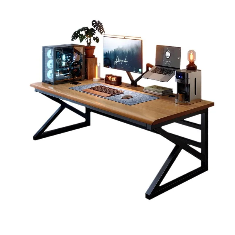 

Solid wood computer desktop home simple office bedroom student desk e-sports long table workbench