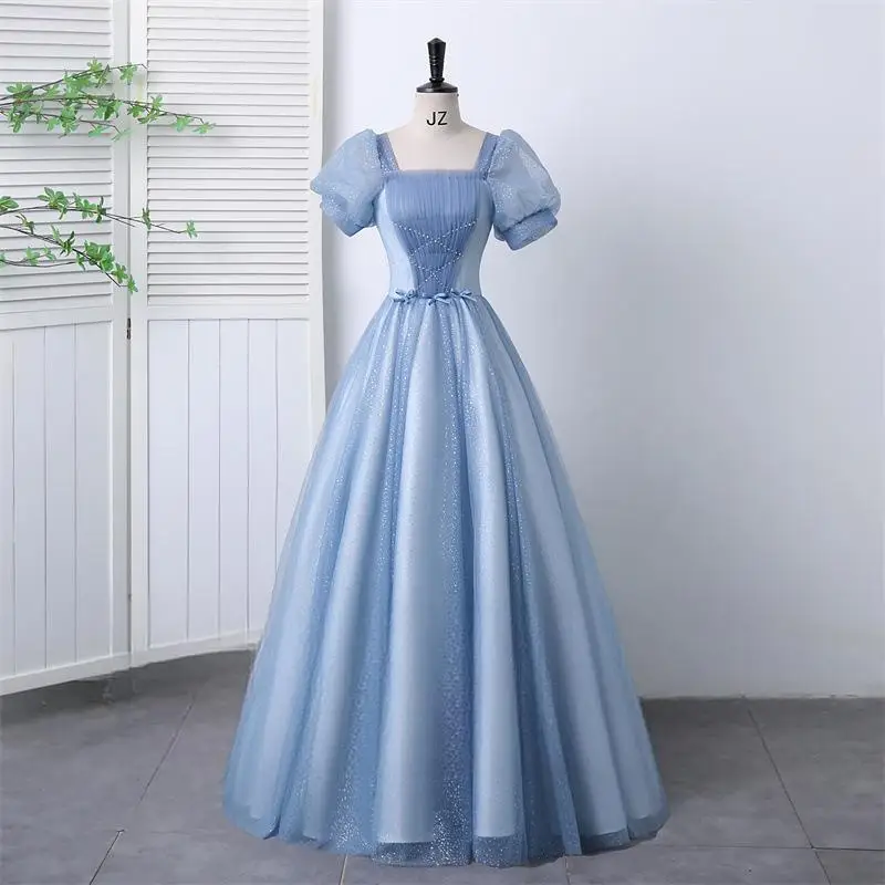 New Student Art Exam Performance Dress, Long Style, Vocal and Beautiful Voice, Solo Singing, Piano, Choir, Host, Fluffy Skirt