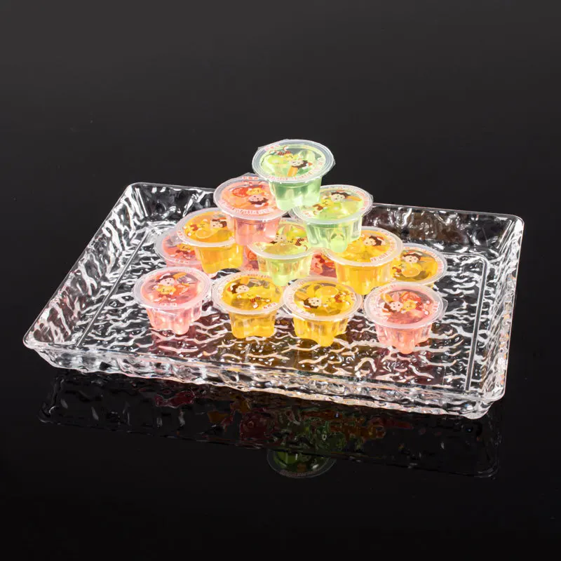 

Amazon Water Ripple Fruit Plate High-end Restaurant Steak Cold Vegetable Ice Hotel Tray Large