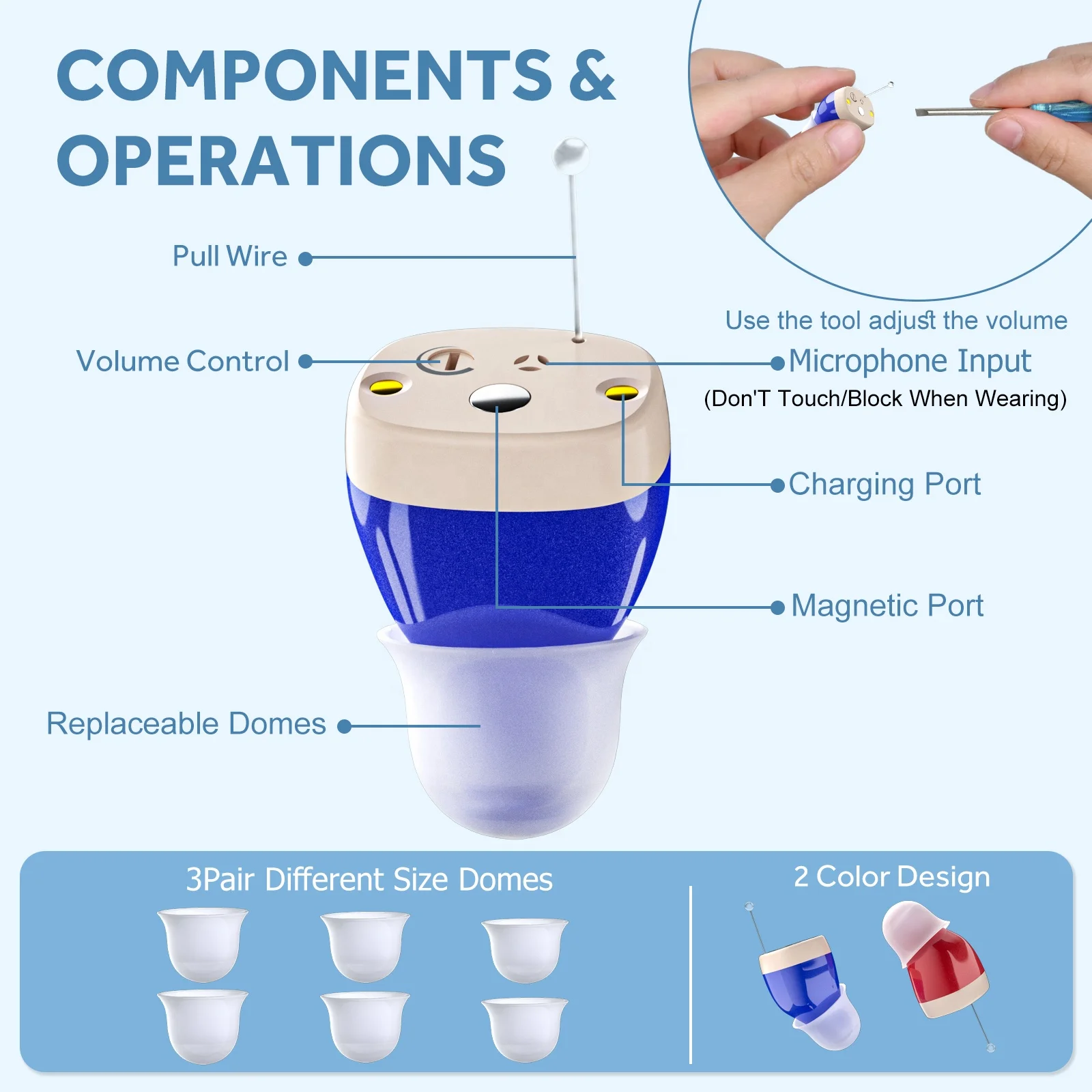 cheap Ear Hearing Products rechargeable headphones s help seniors overcome hearing impairment