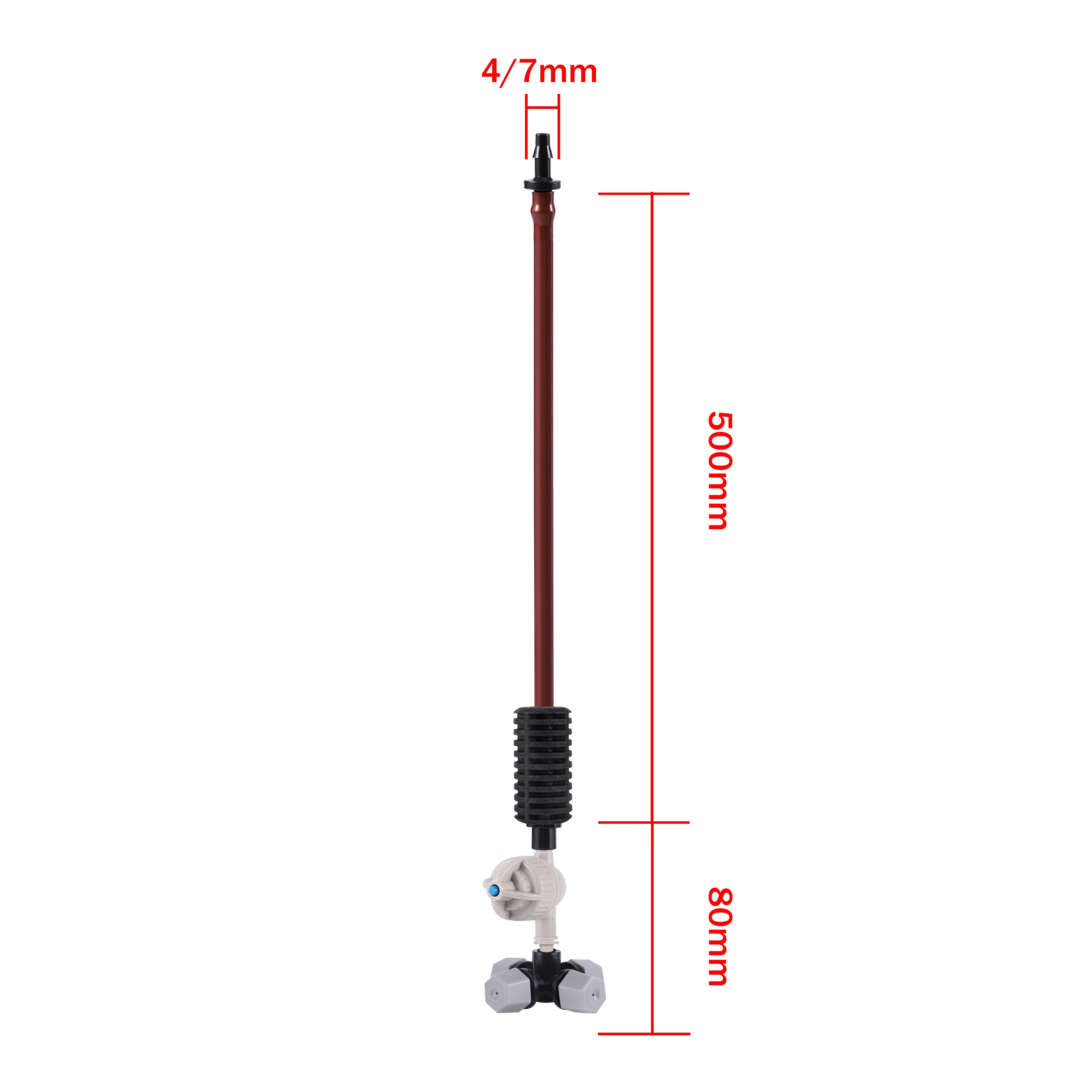 Wisząca krzyżowa dysza rozpylająca 4/7mm System nawadniania szklarni zraszacz nawadnianie ogrodu System szklarni