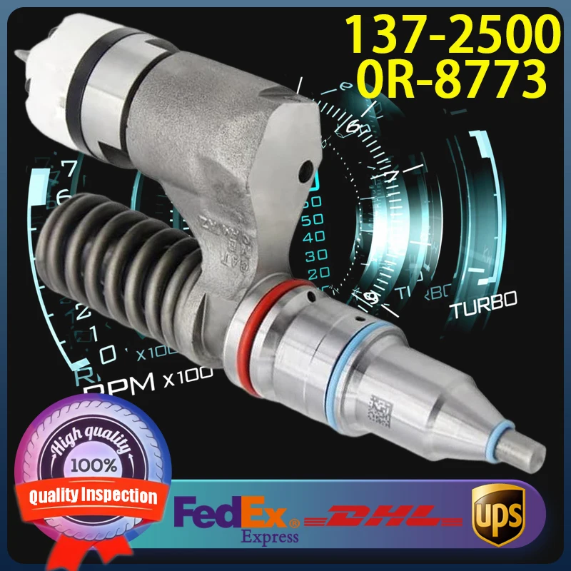 

137-2500 0R-8773 Diesel Fuel Injector 1372500 0R8773 for Caterpillar CAT C12 Engine 3176 3196 Excavator