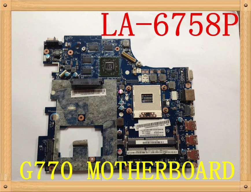 Genuine FOR Lenovo G770 Laptop Motherboard Hm65 Piwg4 La-6758p 100% TESED OK