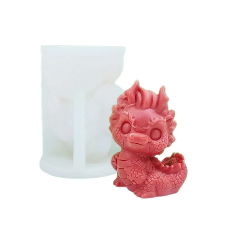 Little Dragon Mold Handmade Scented Making Wax Resin Soap Mould NEW