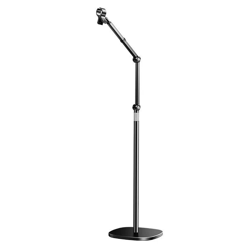 Hair Dryer Floor Stand Microphone 360 Degree Rotating Stand Cantilever Live Broadcast Retractable Mic Holder