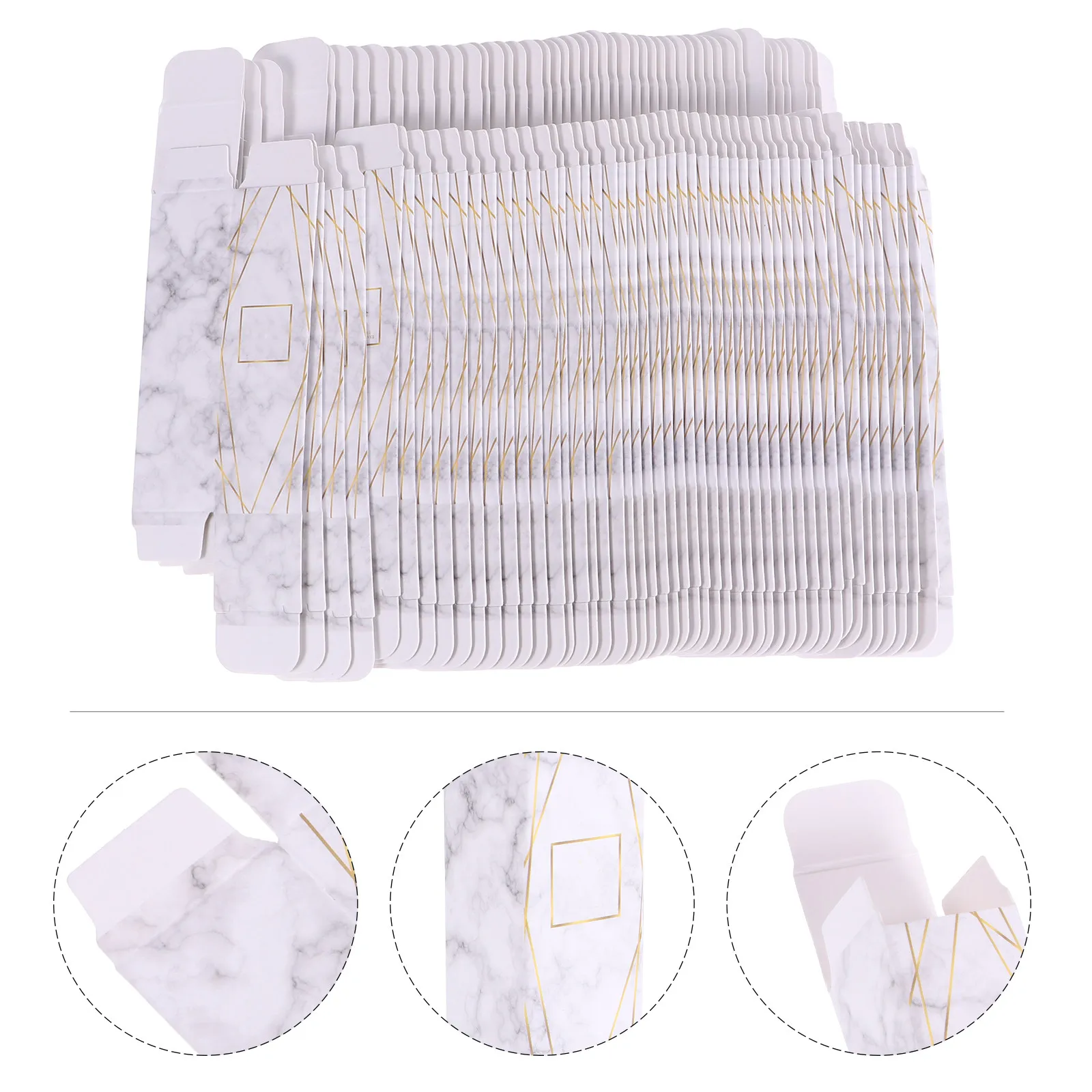 

60Pcs Empty Lipstick Box Elegant Paper Gift Box for Cosmetics Lip Balm Perfume Tube Organizer Travel Essential Case