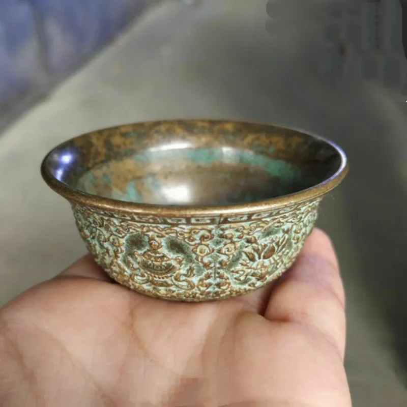 

Antique Collection Brass The Eight Immortals Sculpture Bowl Statue Chinese