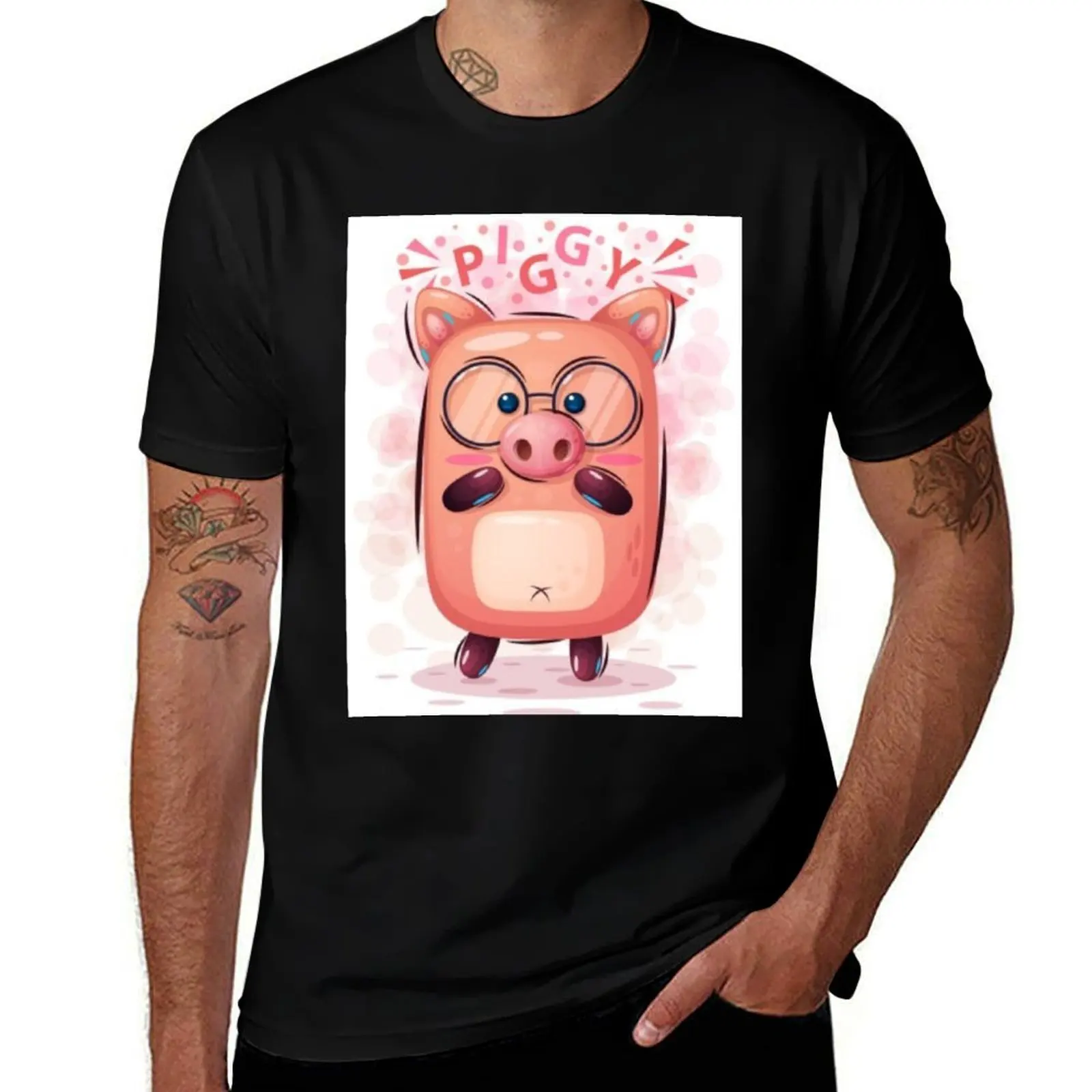 

Cute Cartoon Drawing T-Shirt Short sleeve tee croswit shirt man blanks t shirts for men pack