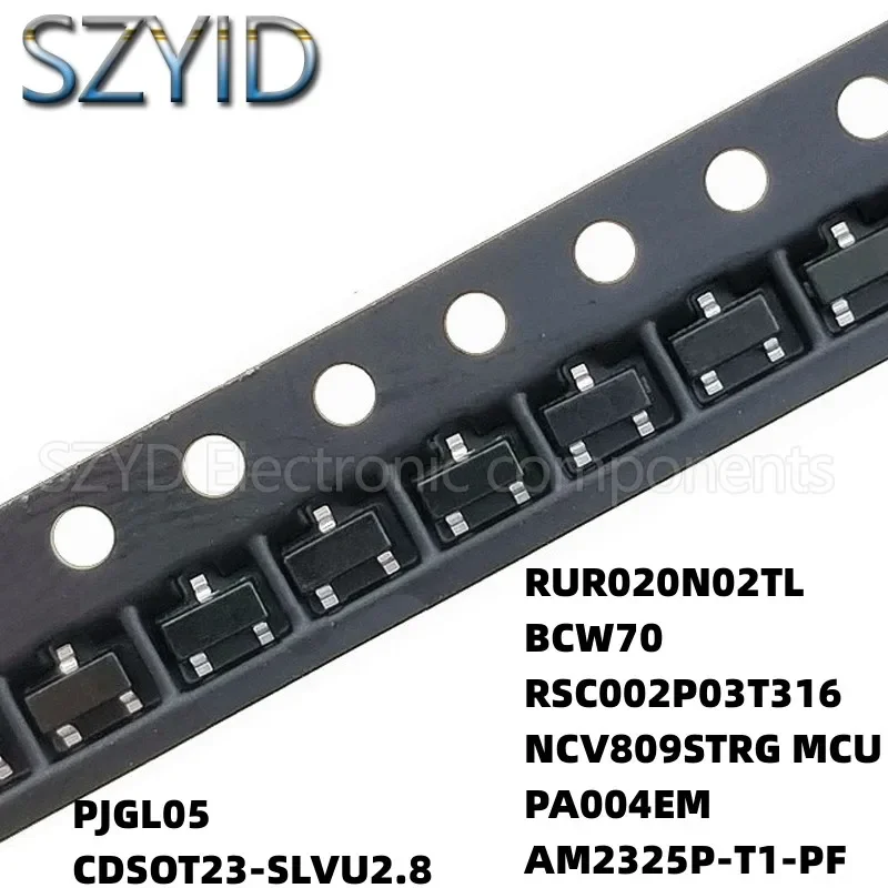 100PCS SOT23 PJGL05 CDSOT23-SLVU2.8  BCW70 RSC002P03T316 NCV809STRG MCU PA004EM AM2325P-T1-PF