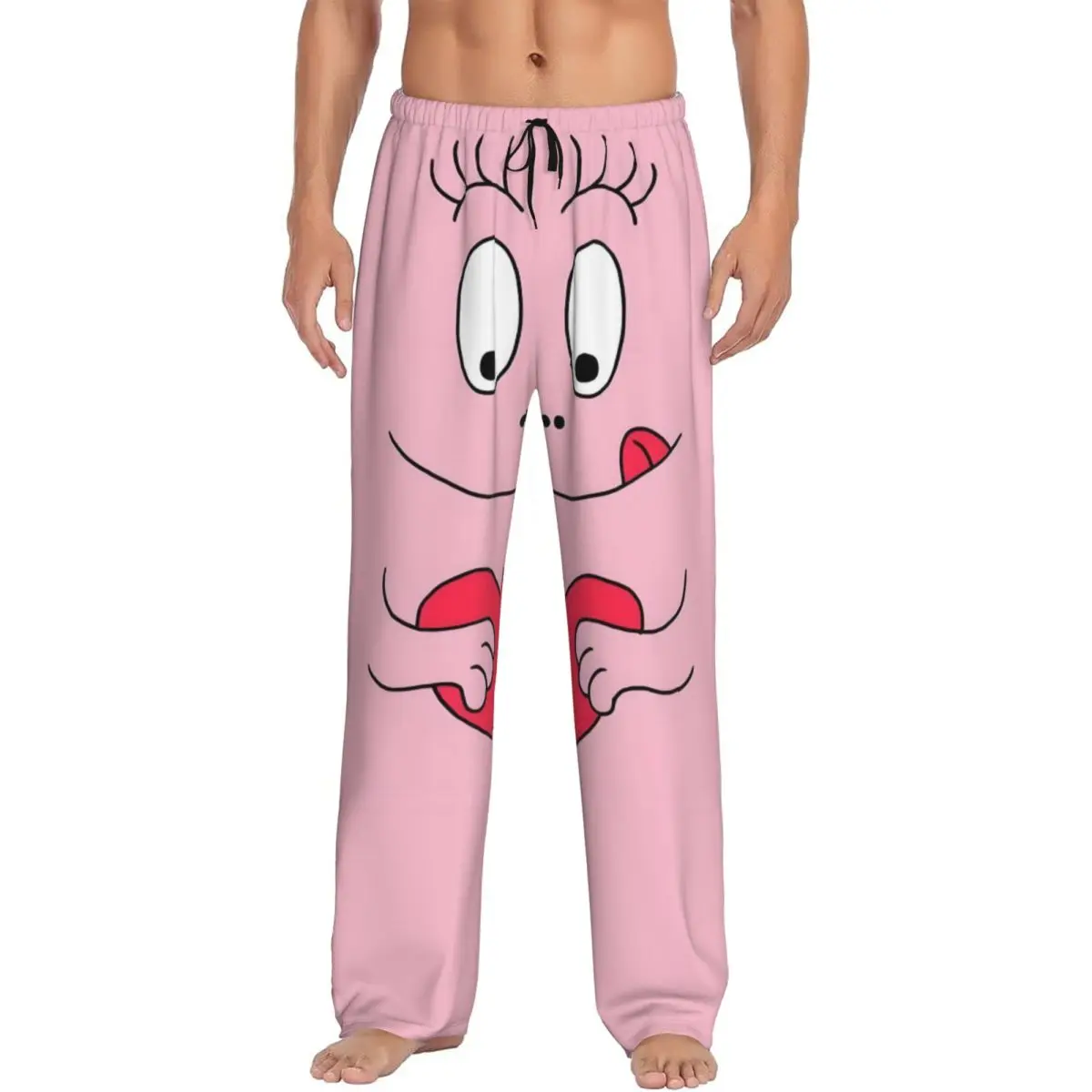 

Мужские пижамные штаны с забавным рисунком Barbapapa на заказ, одежда для сна с принтом, низ с карманами