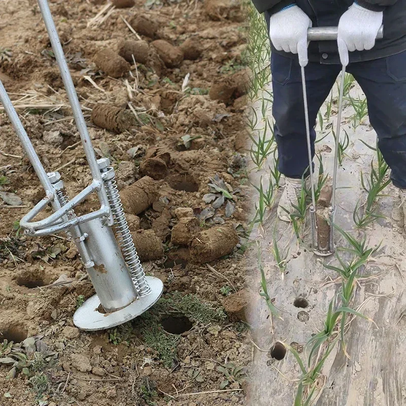 

For Agricultural Seedling Transplanting Machine Planting Hot Pepper Seedlings Machine Plastic Film Punching Vegetable Planting