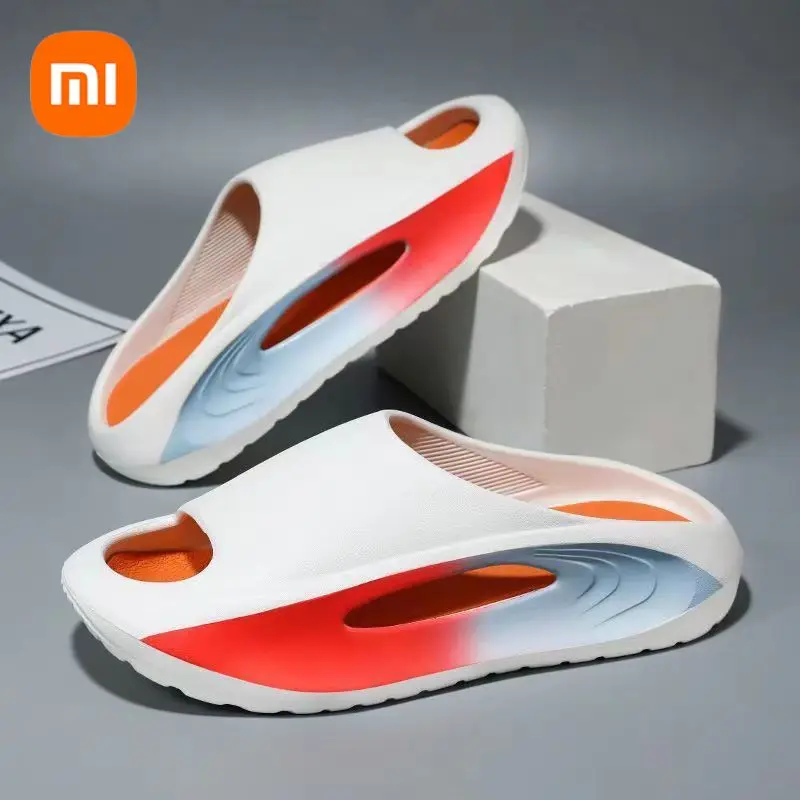 

Xiaomi New Summer Sneaker Slippers for Women Men Thick Bottom Platform Slides Soft EVA Hollow Unisex Sports Sandals Beach Shoes