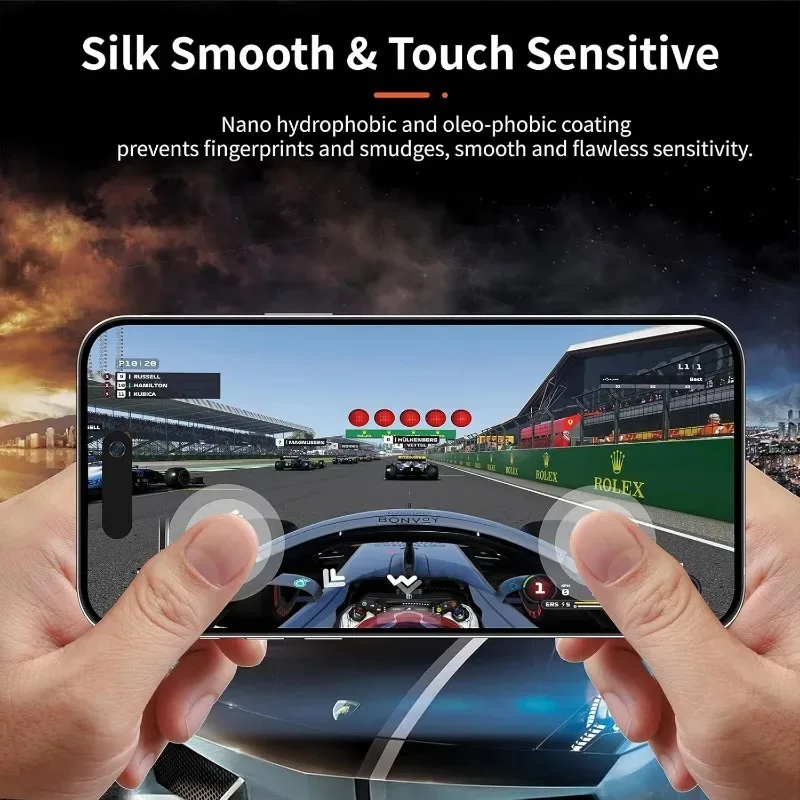 4 pièces WKMAX verre trempé pour iPhone 17 16 15 14 13 12 11 Pro XR X XS Max Plus protecteur d'écran pour iPhone 16 15 Pro Max verre