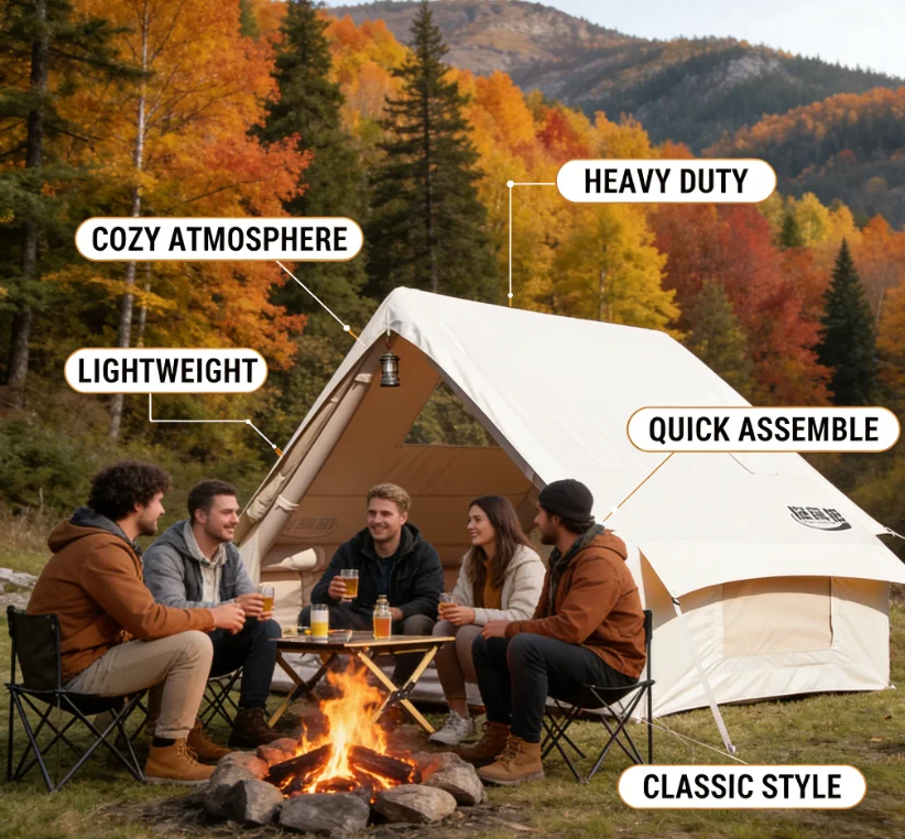 6-8 Person Inflatable Camping Tent, Ultra Quick Setup, Waterproof & Portable Outdoor Inflatable Tent