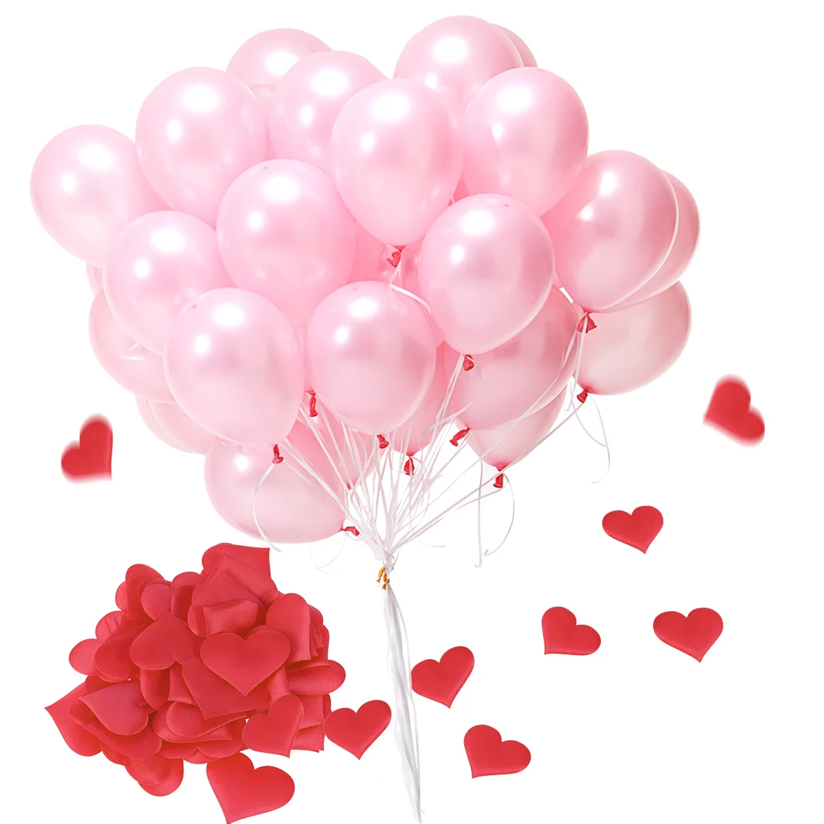 

50 pcs Sponge Heart Confetti Red Artificial Petals Wedding Decorations Reusable Valentine Engagement Party Prom Romantic