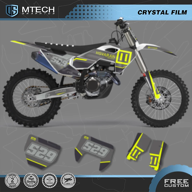 DSMTECH  For Husqvarna 2023 2024 TC FC 2024 2025 TE FE 125-450cc Motorcycle Graphics Decals Stickers Kits 007