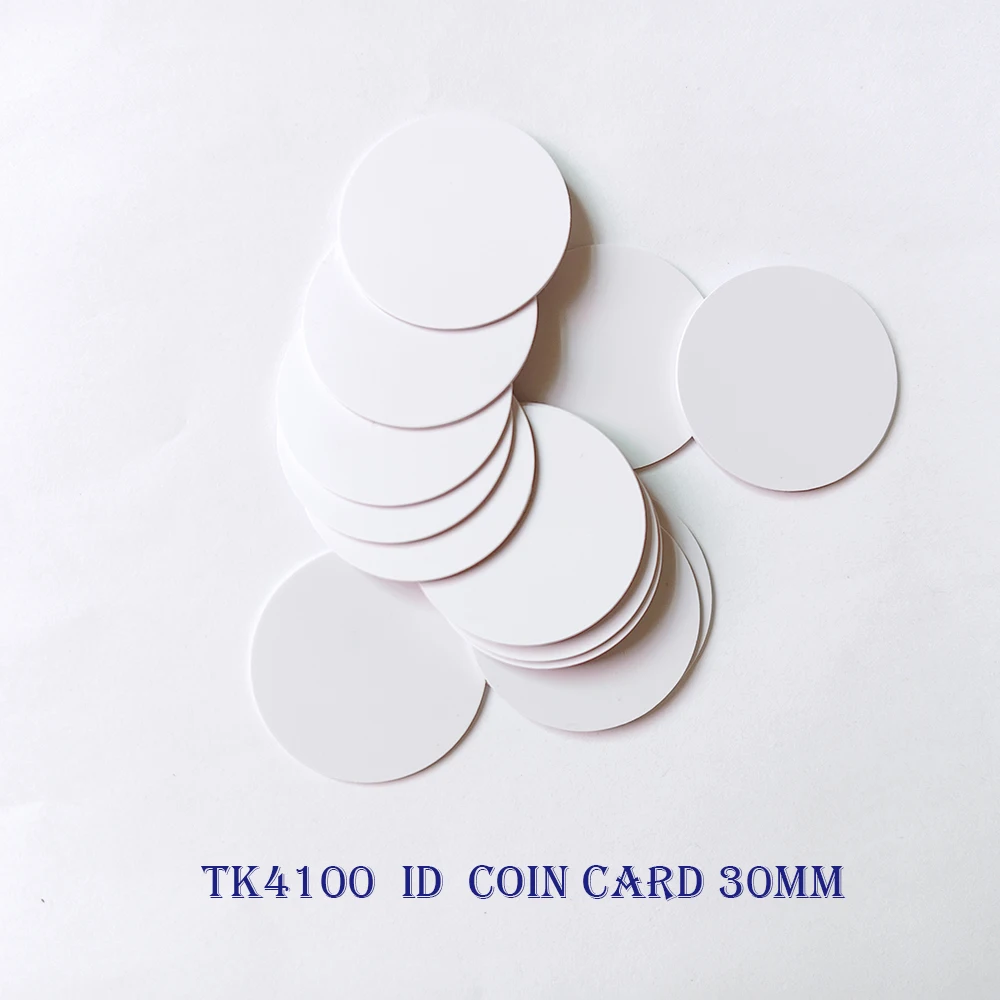 

10 шт./лот 125 кГц TK4100 EM4100 RFID-монета ID-карта с клейкой наклейкой, только для чтения, диаметр 18 мм, 25 мм, 30 мм для контроля доступа