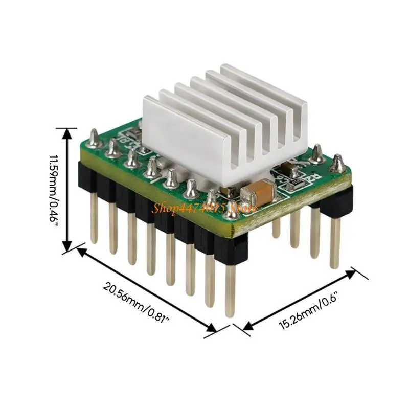 K1AA Modul Driver Motor Stepper Efficient dengan Heat Wasted A4988 Chip Silent Driver