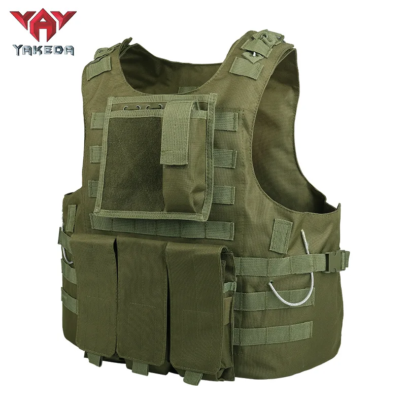 YAKEDA Tactical Vest Multifunctional Outdoor Tactical Amphibious Vest CS Camouflage Equipment Training Uniform Vest