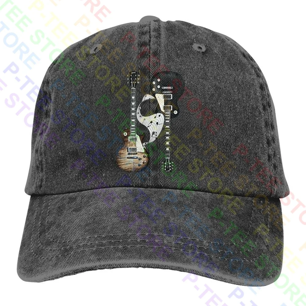 Gibson Les Paul,Gibson Guitar Washed Denim Baseball Cap Trucker Hats Top Headwear