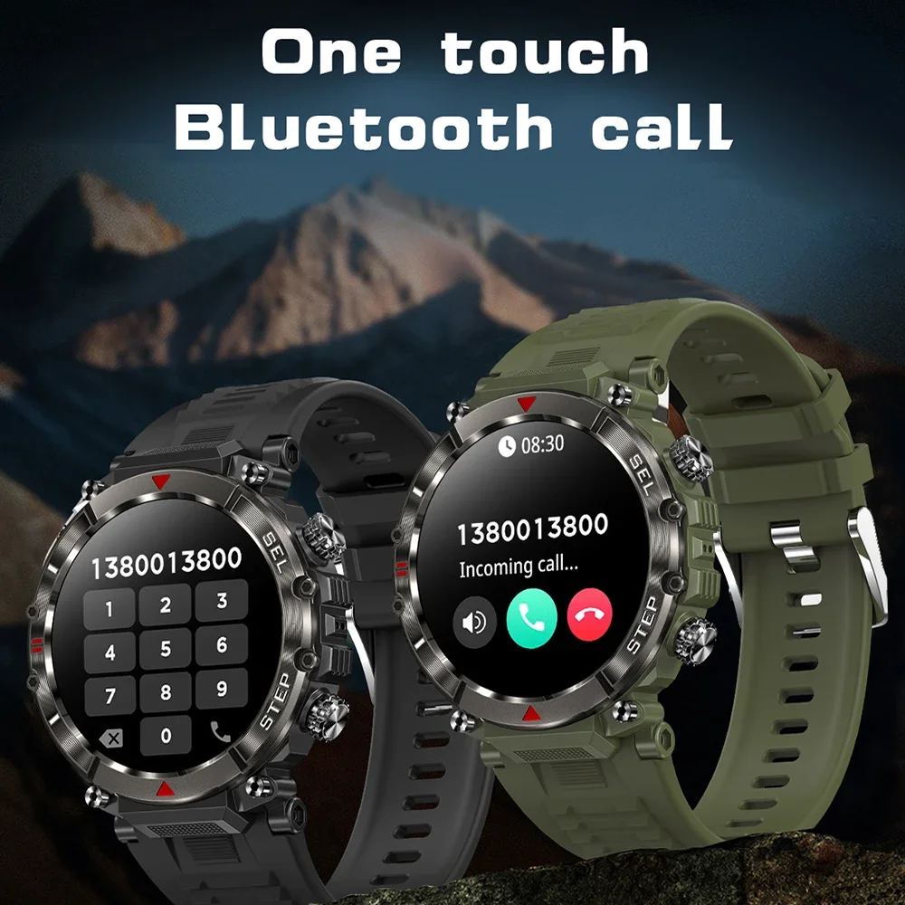 Reloj inteligente 2025 nuevo reloj inteligente para hombres Bluetooth llamada impermeable Smartwatch 360mAh batería relojes de Fitness