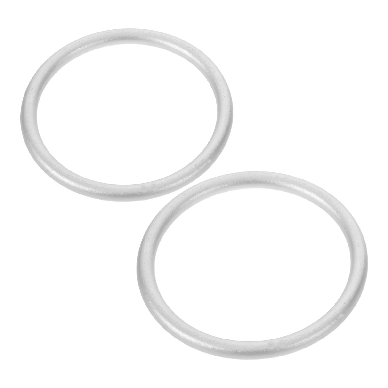 2Pcs Aluminum Baby Sling Rings Strong Infant Wrap Carrier Rings Silver for Newborn Toddler Ring Sling Baby Essentials Travel