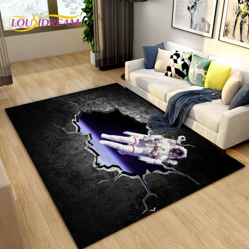 Children 3D Illusion Vision Area Rug Large,Carpet for Living Room Bedroom Sofa,Kitchen Doormat Non-slip Floor Mat Tapis Salon