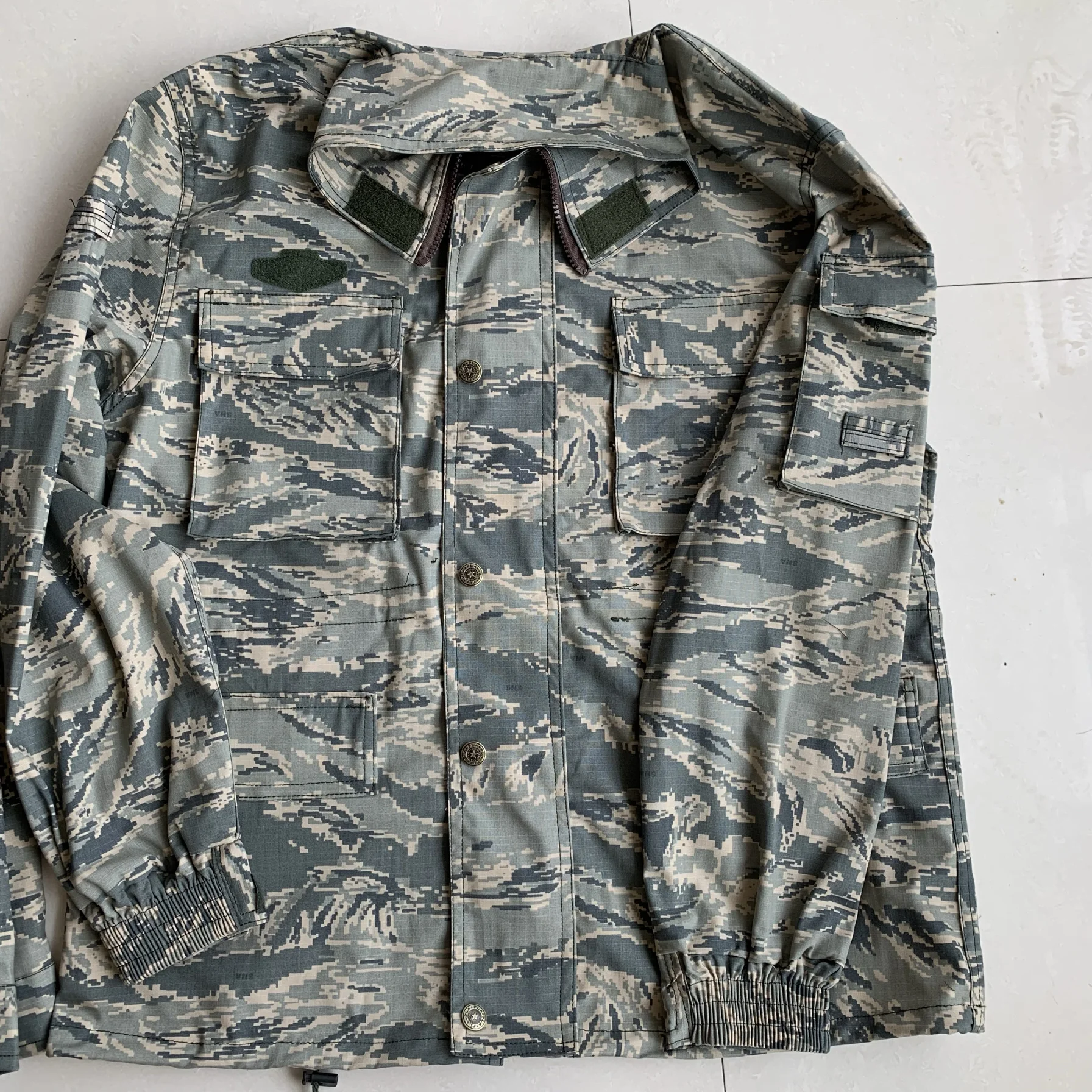 Grey Tabby Camouflage USAF ABU Airman New Spring  Jacket and Pants