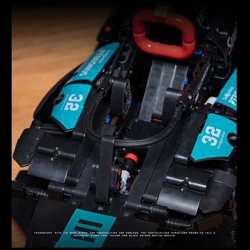 2025 New Technology 1:8 Scale Formula One Racing Car Building Blocks Kit FI Model Toys for Boys Adults Festival Gift Collectible