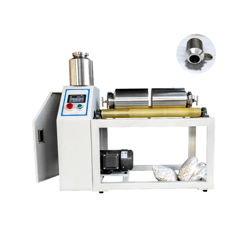 

Mini Nylon Jar Grinding Mill Lab Rolling Pot Mill with Roller Ball for Powder Milling 5L/15L Capacity - Industrial Equipment