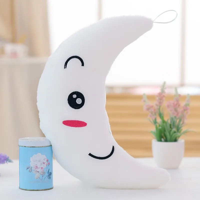 Creative Moon LED colorato luminoso cuscino di tiro peluche giocattoli per bambini regalo di compleanno per bambini