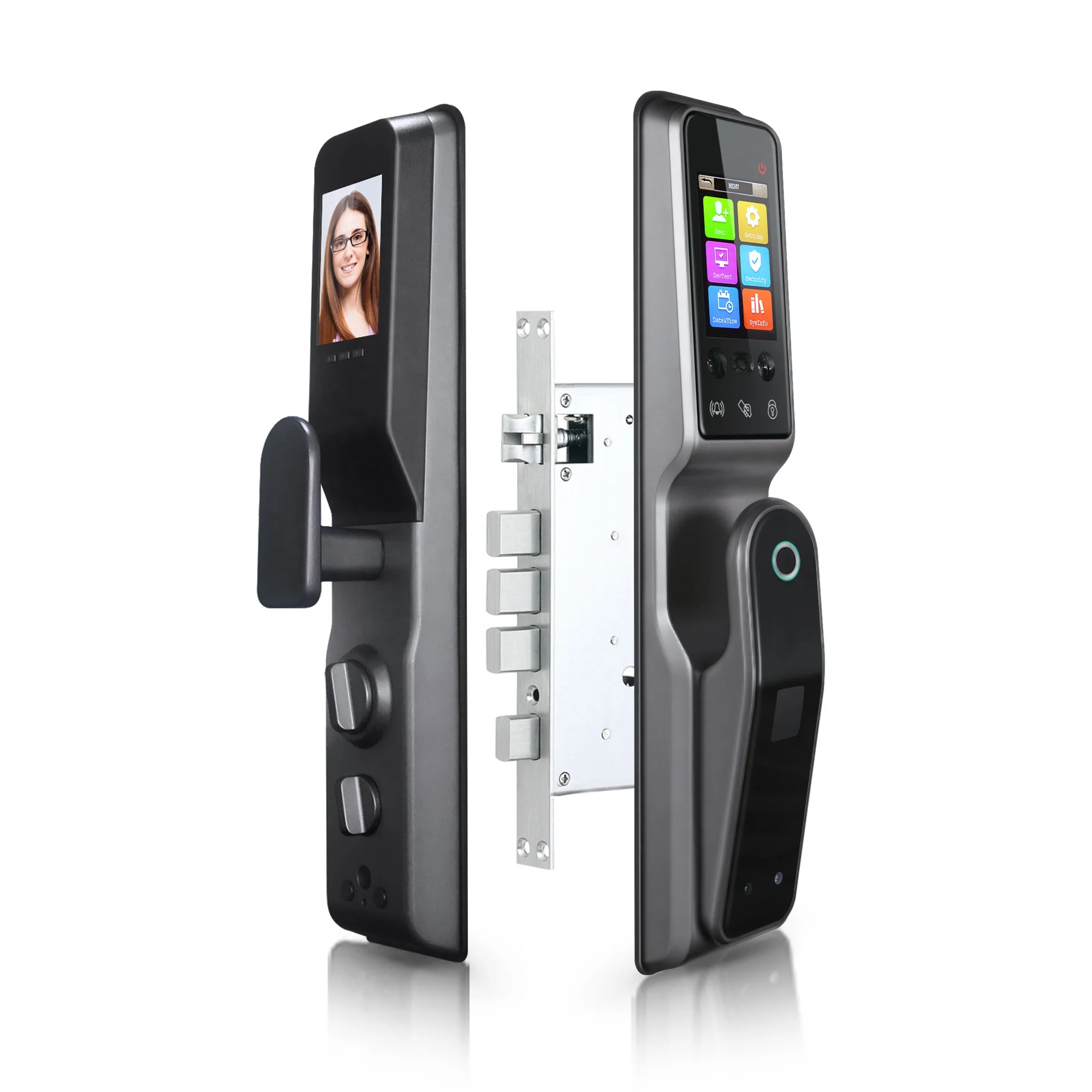 

July003 Smart Door Lock with Camera Smart Fingerprint Digital Password Electronic Automatic Wifi Locks Door Lock PST-AF90P