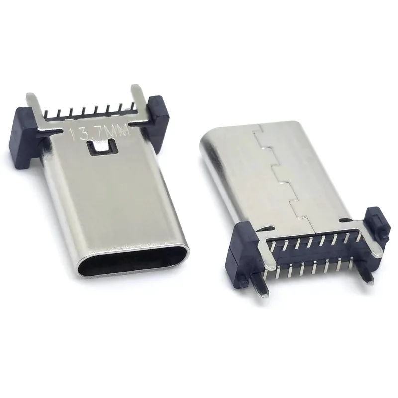 نوع C 16 دبوس أنثى لتقوم بها بنفسك إصلاح USB-C DIP نوع-C المقبس موصلات موصل أنثى جاك شحن ميناء مصلحة الارصاد الجوية SMT PCB لحام