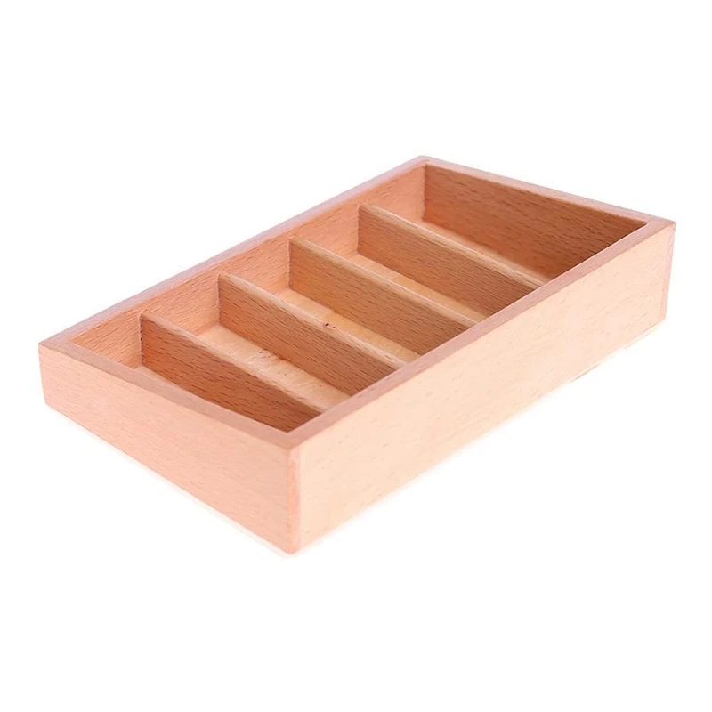 Wooden Spindle Box 45 Spindles Mathematics Counting Educational Toy Help Understand the Concepts of Basic Math Arithmetic