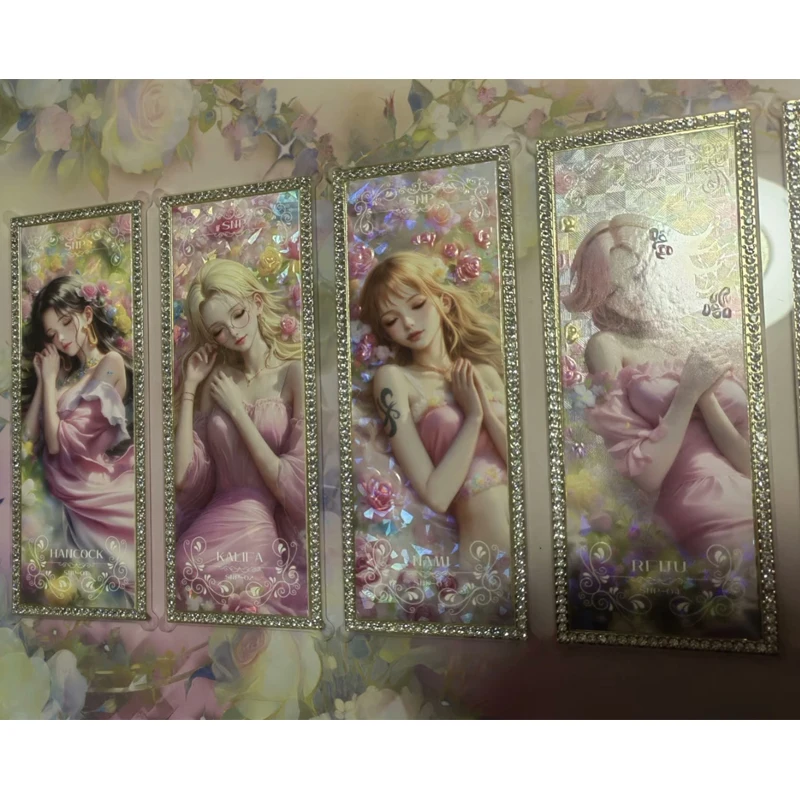 링롱 3 애니메이션 원피스 나미 우타 야마토 핸콕 비비 로빈 페로나 레어 다이아몬드 카드 컬렉션 카드 생일 선물 장난감