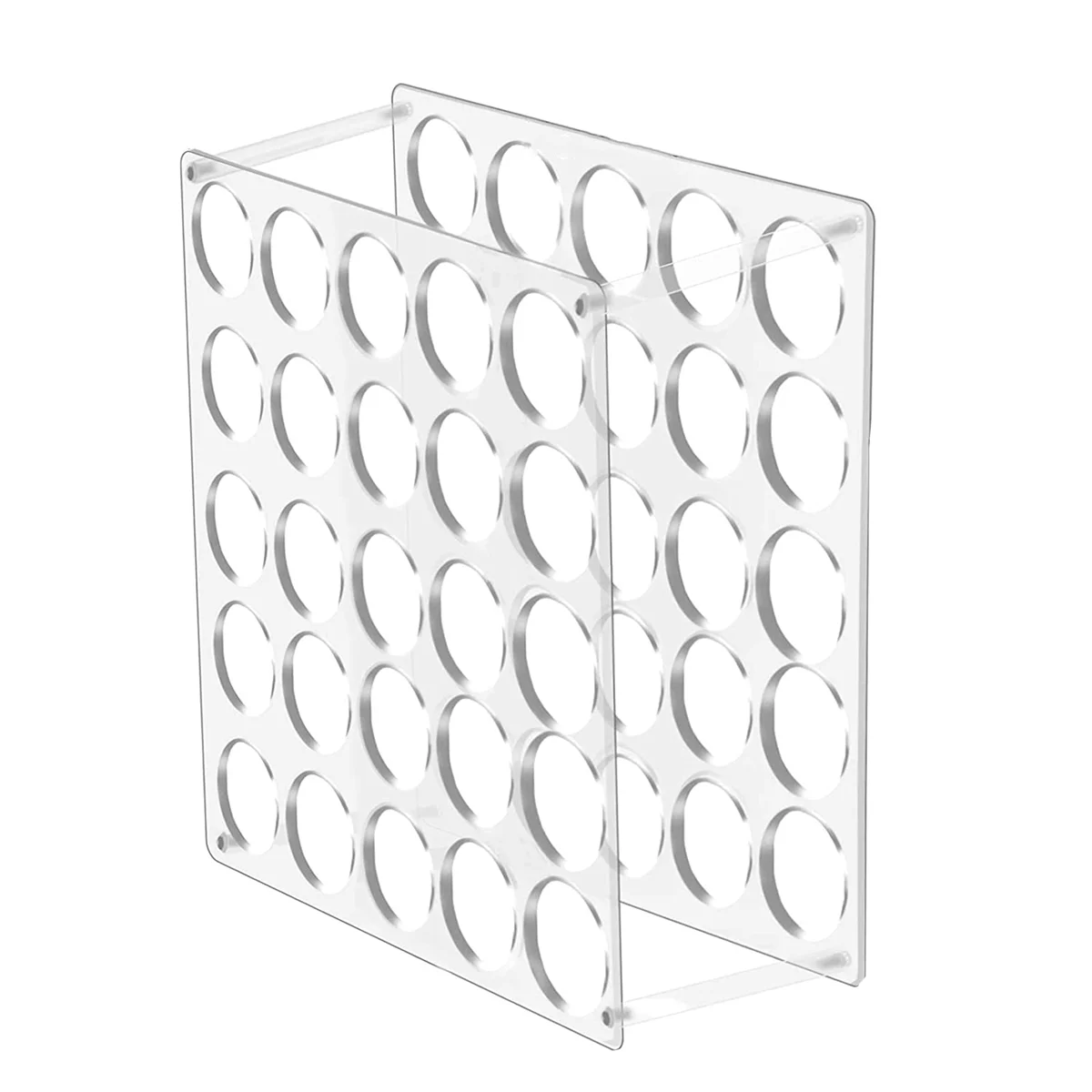 

Vinyl Roll Storage Rack with 25 Holes, Vinyl Roll Holder for Craft Room, 12Inch x 12Inch, 2Inch Holes (1 Pack)